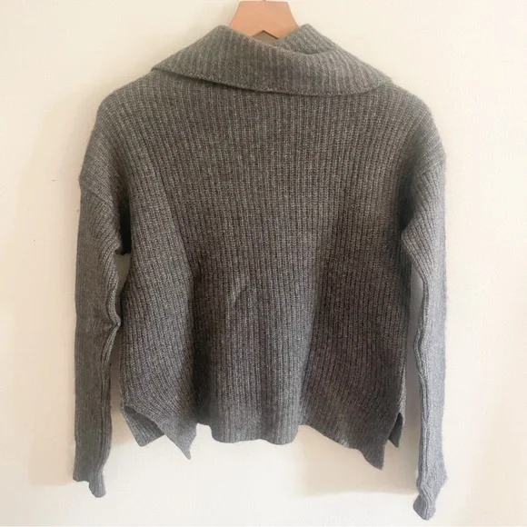 Eileen Fisher 50% Yak 50% Merino Wool Cowl Neck Sweater - Picture 4 of 6